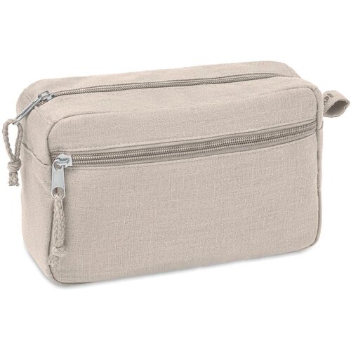 Hennep toilettas Naima cosmetic beige