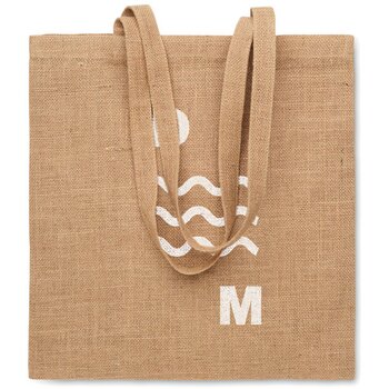 Jute boodschappentas Zolang beige