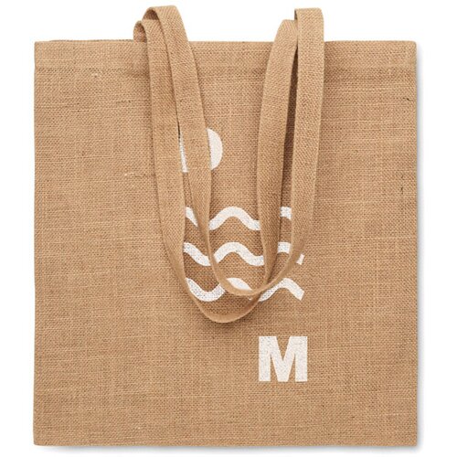 Jute boodschappentas Zolang beige