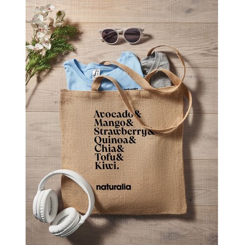 Jute boodschappentas Zolang beige