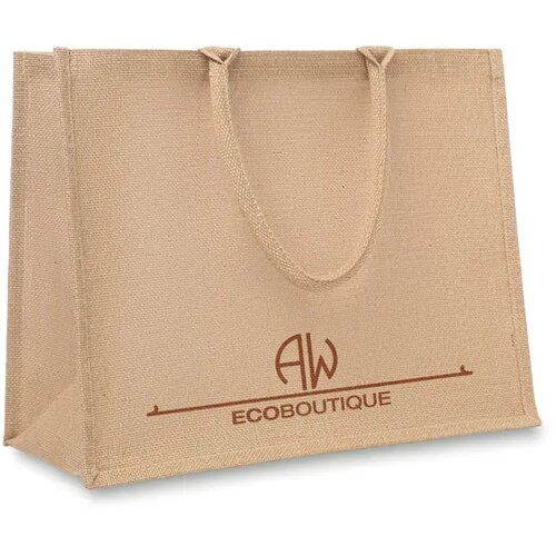 Jute boodschappentas Brick lane beige