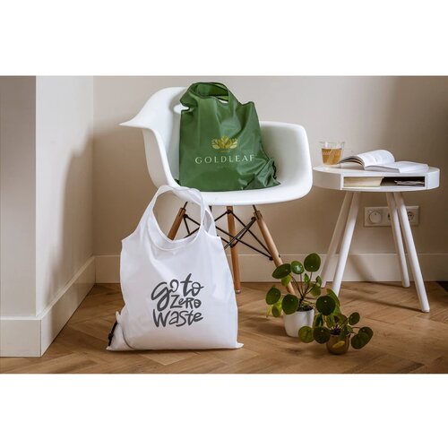 Strawberry Rpet Opvouwbare Tas Groen