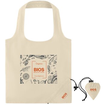 Opvouwbare katoenen tas Fresa soft beige