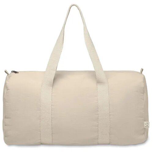 Gerecycled katoenen sporttas Beige