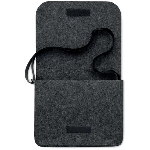 RPET vilten laptoptas Grijs