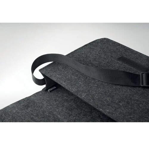 RPET vilten laptoptas Grijs