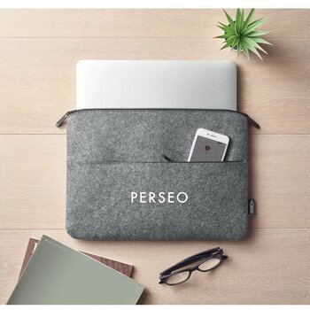 Rpet vilten laptoptas Toplo grijs