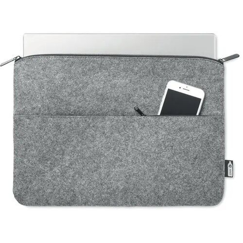RPET vilten laptophoes Grijs