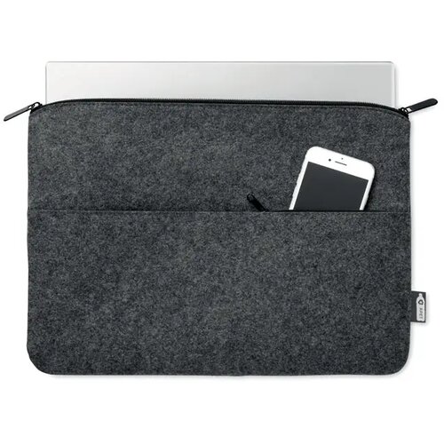 RPET vilten laptophoes Grijs