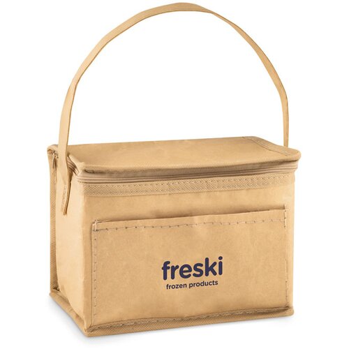 Koeltas papier voor 6 blikjes Papercool beige