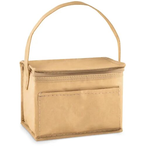 Papier koeltas papier voor 6 blikjes Beige