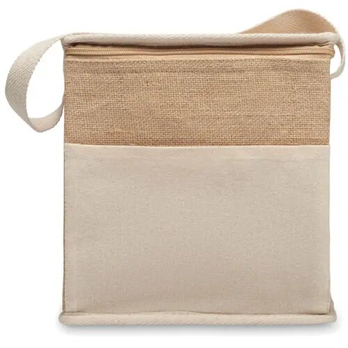 Jute en canvas koeltas Lona Beige