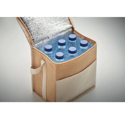 Jute en canvas koeltas Lona Beige