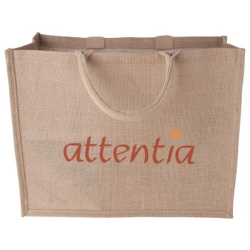 Jute shopper liggend model 240 gr/m2 ecru