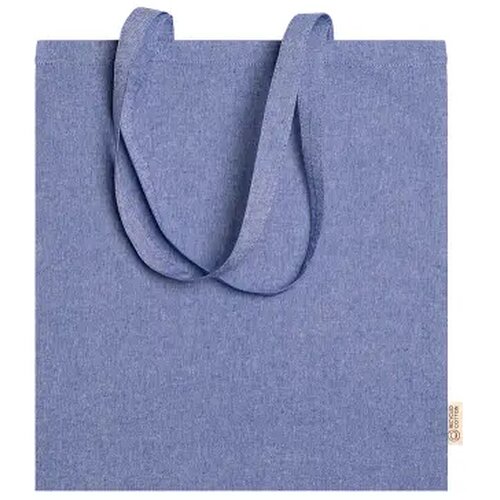 RIVOLI tas van gerecycled katoen middenblauw